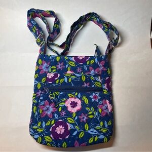 Vera Bradley Women’s Original Zip Hipster Crossbody Bag Purple, Blue, Pink, Lime